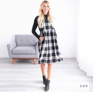 Buffalo plaid jumper